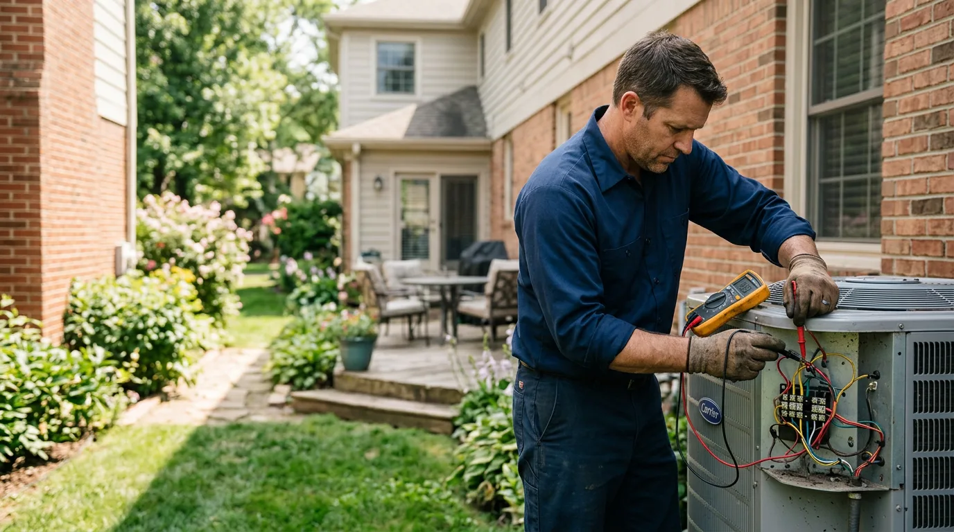 HVAC technician working near Greenbackville, VA